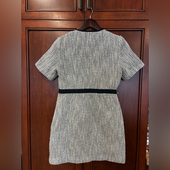 Maje Metallic cotton-blend tweed mini dress - Picture 11 of 11